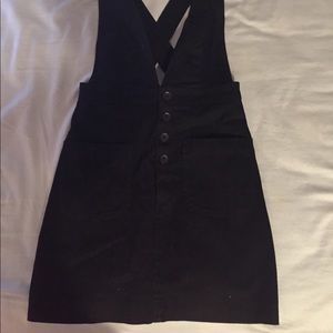 Forever21 Black Pinafore Dress, size small